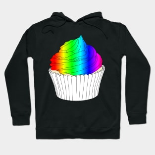 Colorful Rainbow Cupcake Hoodie